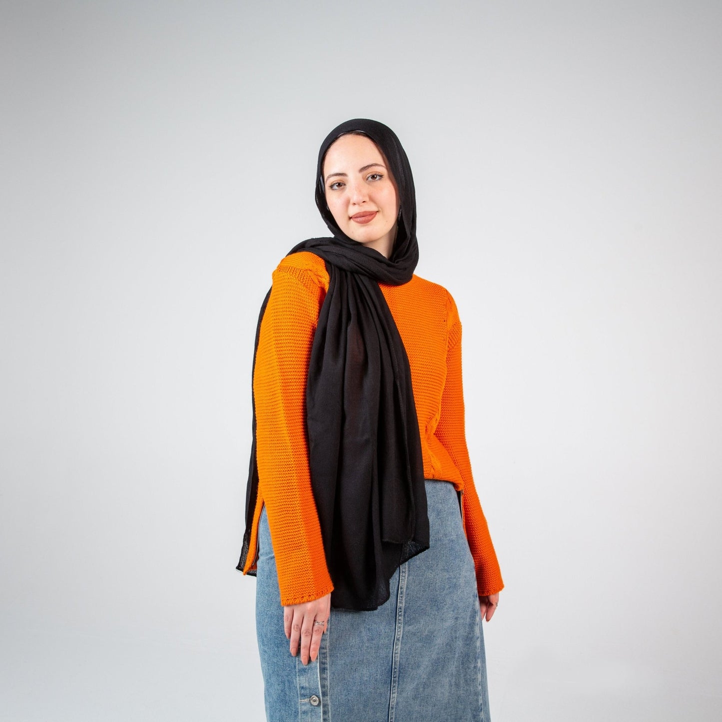 Black - Cotton - Joy Scarves