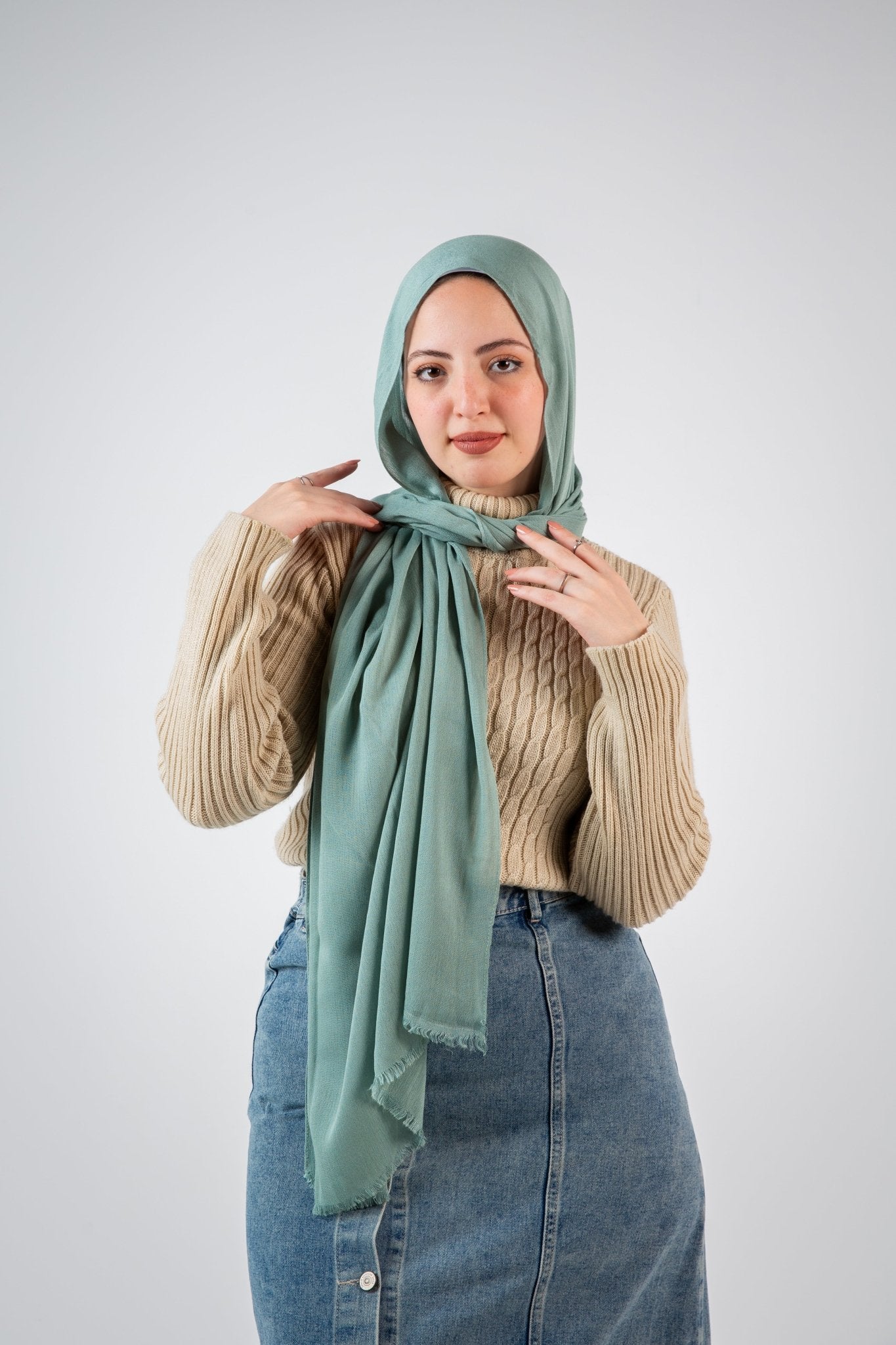 Mint Green - Cotton - Joy Scarves